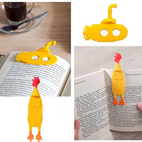 2PCS 3D Cartoon Bookmark,School Supplies,Funny Bookmarks,Gifts for Book Lovers Reading for Kids,Girls and Boys