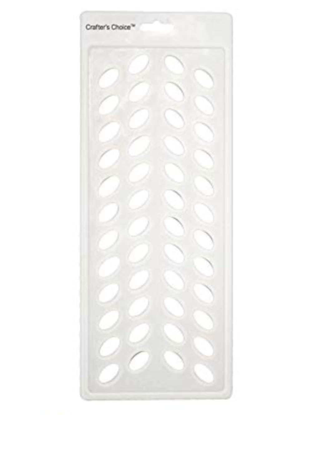 Crafter's Choice - Lip Balm Tube Filling Tray - Silicone Tray for Filling Lip Balm Tubes and Cosmetic Products - OVAL - 3002
