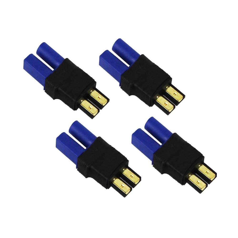 4Packs EC5 Female Lipo Battery Adapter Connectors Compatible with Slash/Rustler/Stampede/Bandit/E RevoNiCd NiMH Battery
