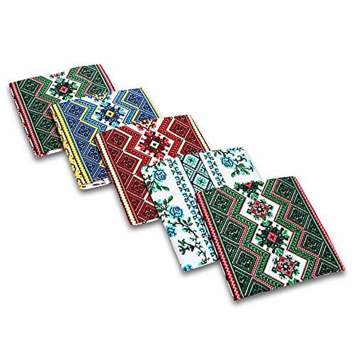 Yaroslav Set of 100% Cotton Decorative Waffle Weave Kitchen Hand Absorbent Towels Dish Clothes Holiday Gift 18 In X 28 In (5 pcs)