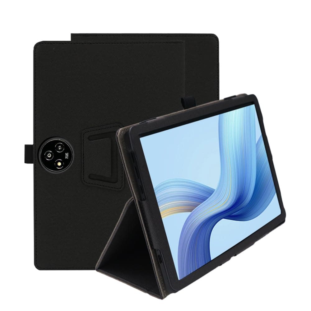 Compatible with TCL NXTPAPER 14 Pro 14-INCH Tablet Case, Full Coverage Ultra Slim PU Leather Case with Folding Stand, Hand Strap Magnet (Black)