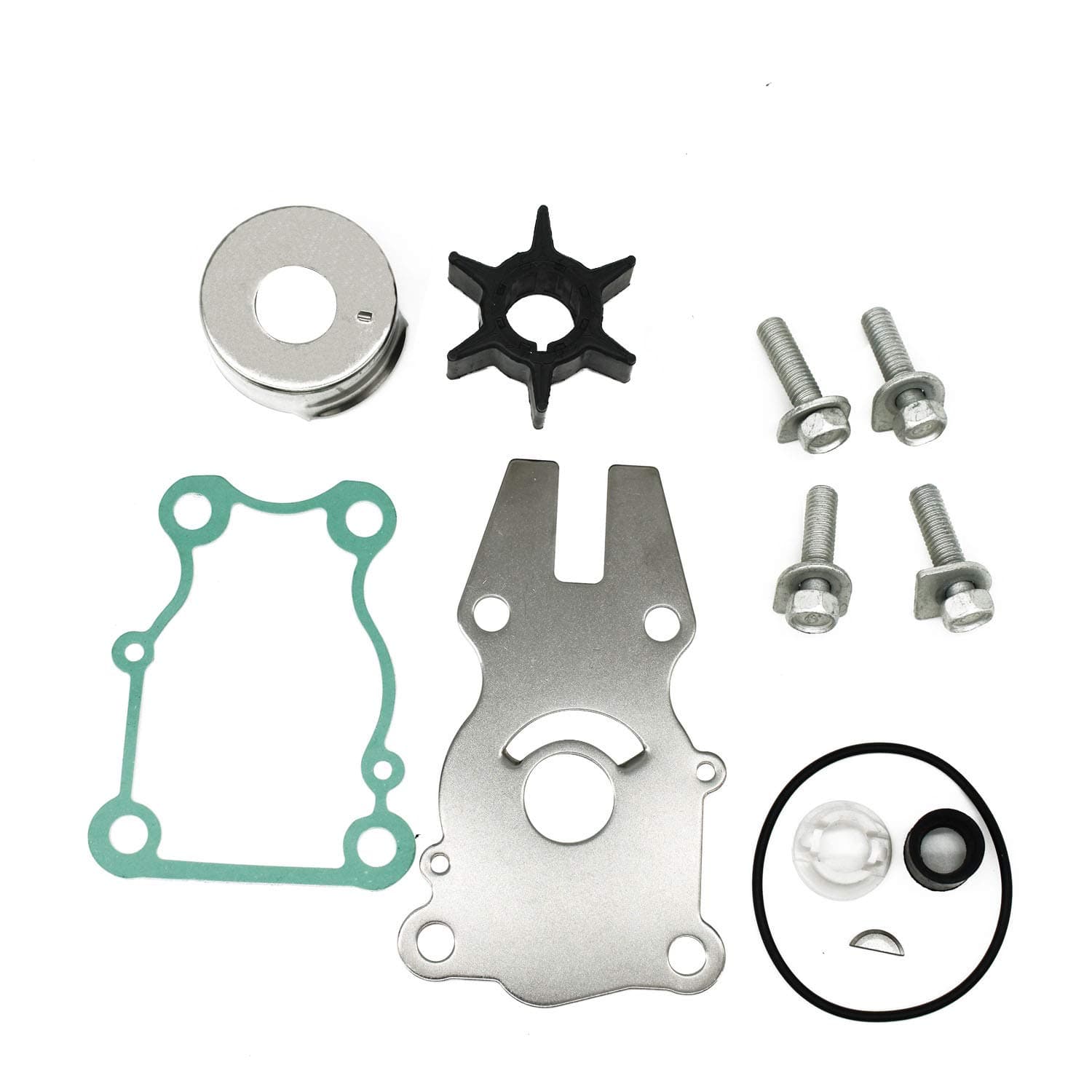 DEF 63D-W0078-01 Water Pump Impeller Repair Kit for Yamaha 40HP 50HP 60HP 40 50 60 HP Outboard Replace Sierra 18-3434