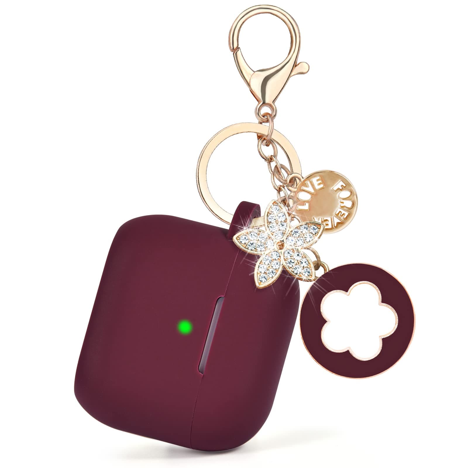 Case for Airpods Pro 2nd Generation - VISOOM Airpods Pro 2 Cases Cover Women 2022 Silicone iPod Pro 2 Earbuds Wireless Charging Case Girl Bling Keychain for Apple Airpod Gen Pro 2