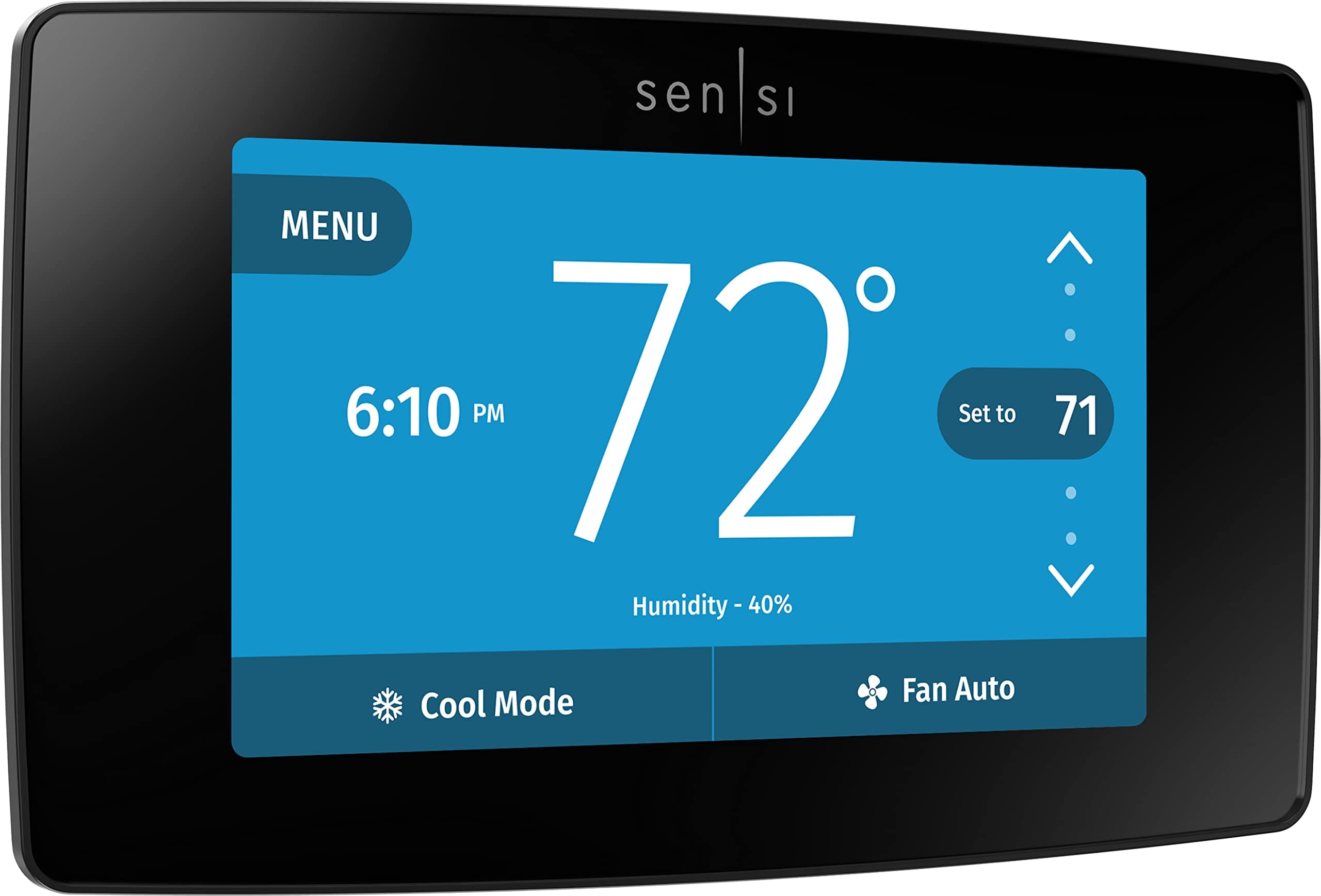 Sensi Touch Wi-Fi Smart Thermostat with Touchscreen Color Display, Works with Alexa, Energy Star Certified, C-wire Required, ST75