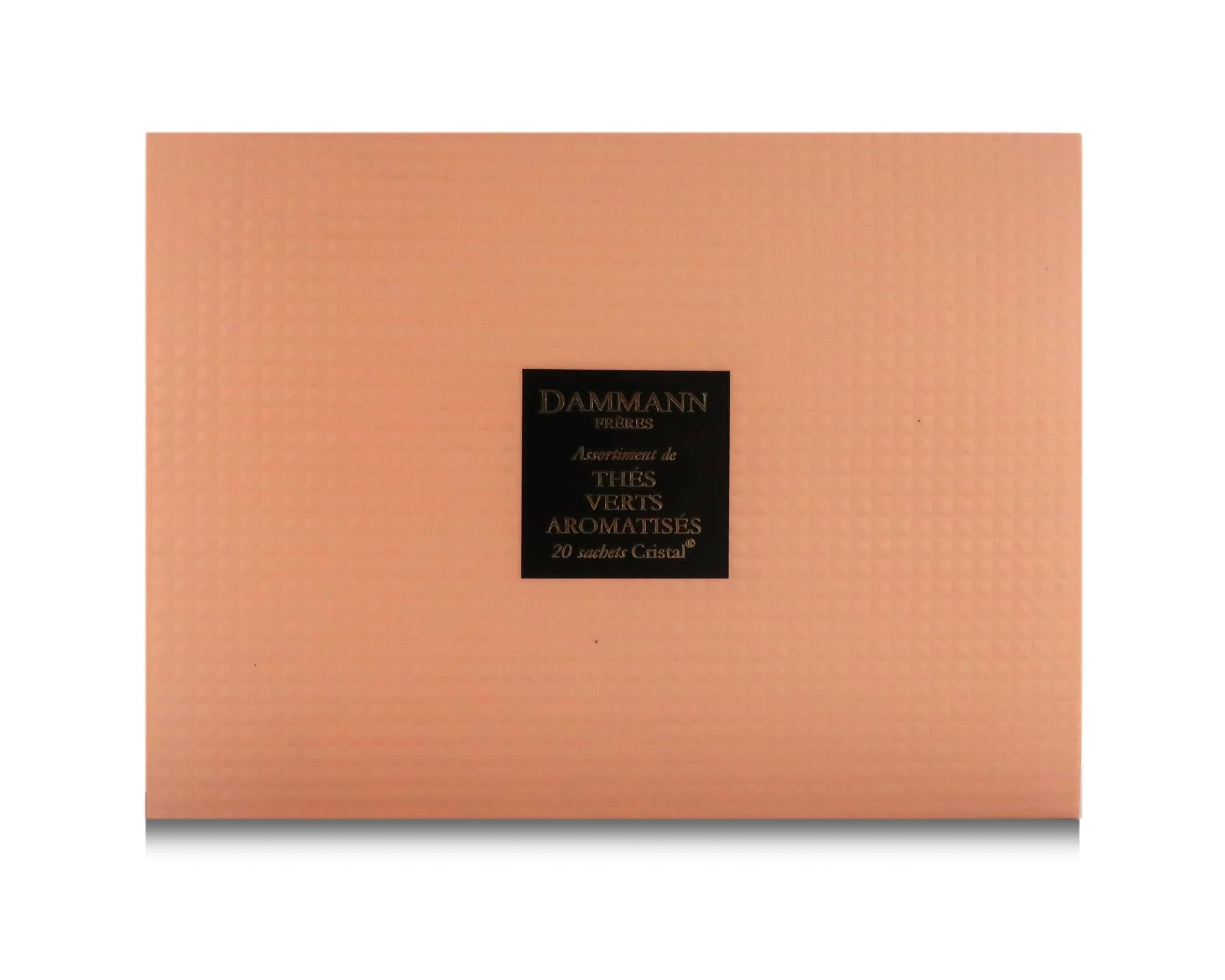 Elegant Tea Tasting Gift Set ''Quartz'', 5 Flavoured Green Teas, 20 Teabags, Tot. 40 Grams, Dammann Frères