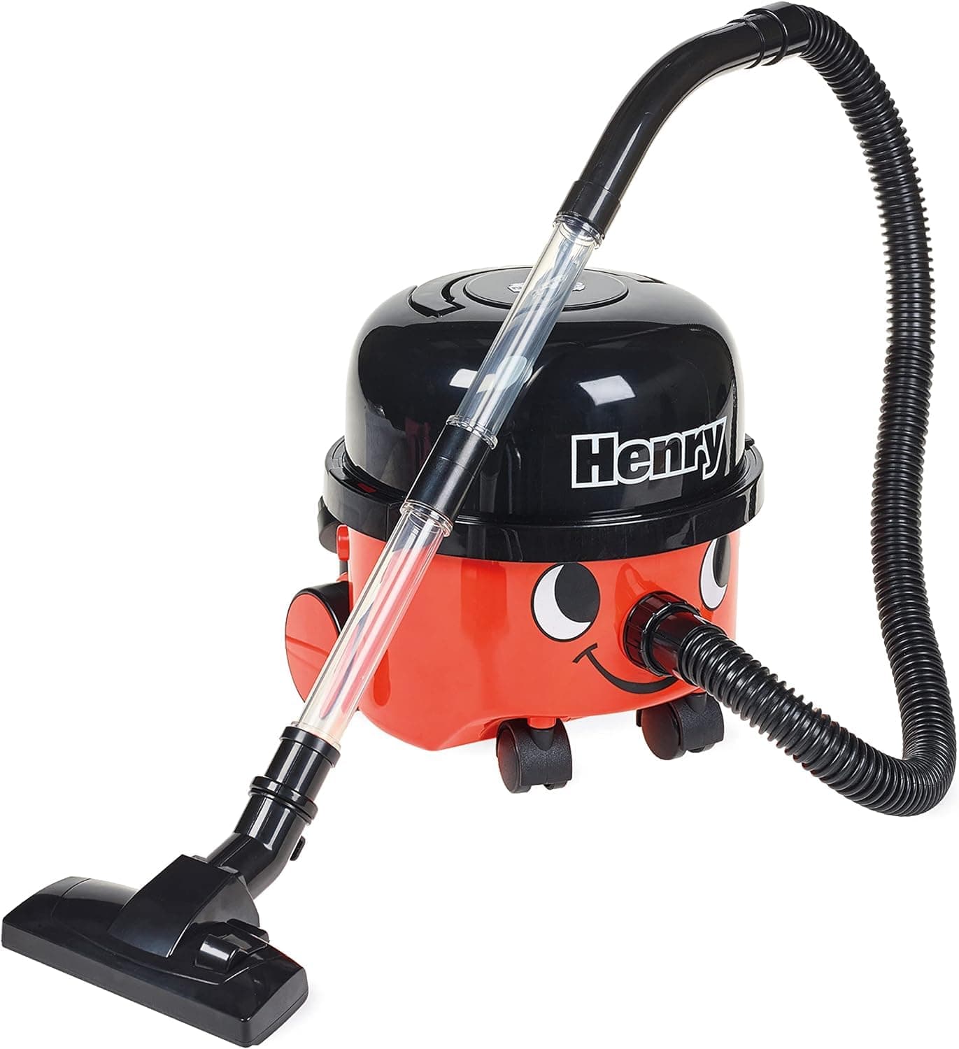 Casdon Henry Vacuum Cleaner | Toy for Children Aged 3+ | Looks and Works Just Like The Real Thing, 72802, Red/Black