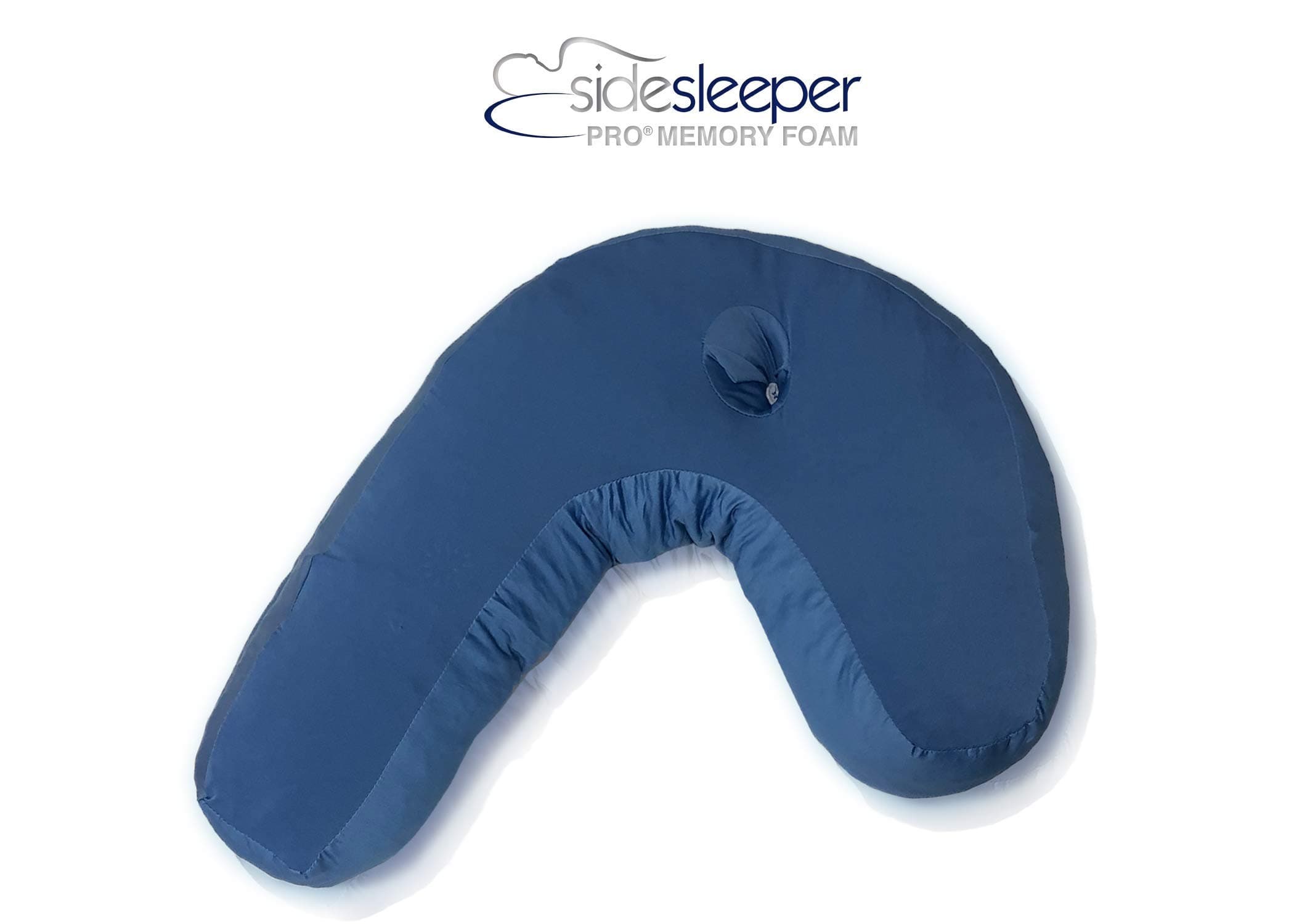 Side Sleeper Pro Memory Foam - Contour Body Pillow for Perfect Sleep Posture w/Ergonomic Fit for Neck Support, Shoulder, Back/Neck Pain Relief. Firm Orthopedic Pillow (Shredded Memory Foam)