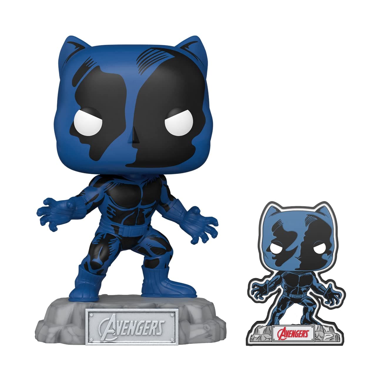 Funko Pop! Marvel: A60 - Comic Black Panther with Pin - Marvel Comics - Amazon Exclusive - Vinyl Collectible Figure - Gift Idea - Official Merchandise - Toy for Children and Adults