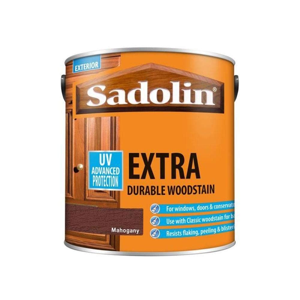 Sadolin EXTRA WOODSTAIN (YELLOW TIN) 2.5lt - Mahogany