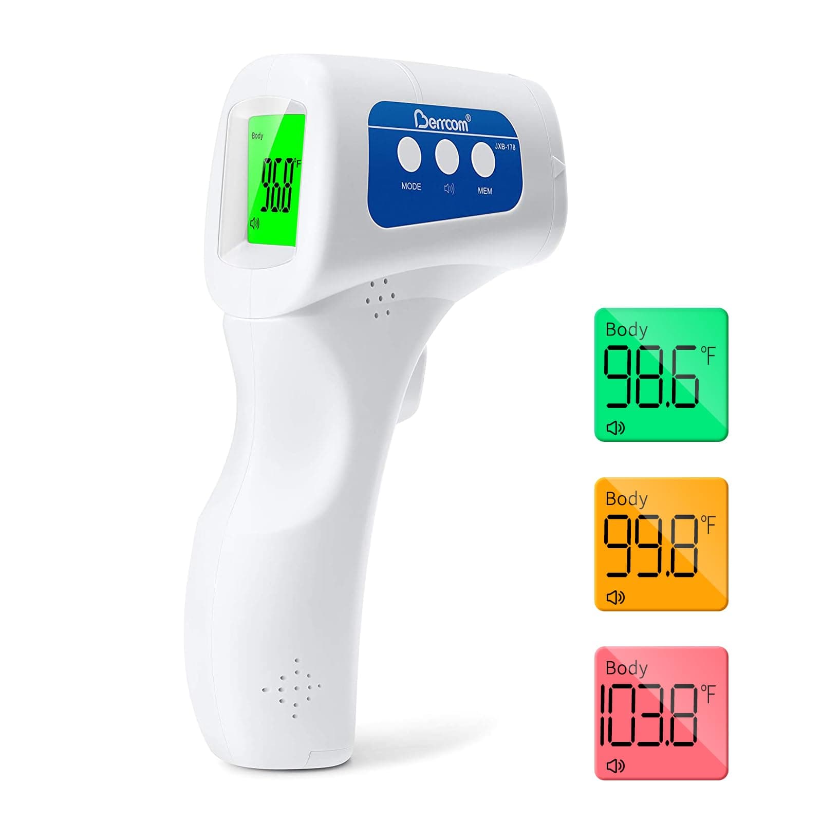 Digital Non Contact Infrared Forehead Thermometer Contactless Thermometer 3 in 1 for Kids Infant Adult Fever Check Thermometer Temperature Gun for Baby