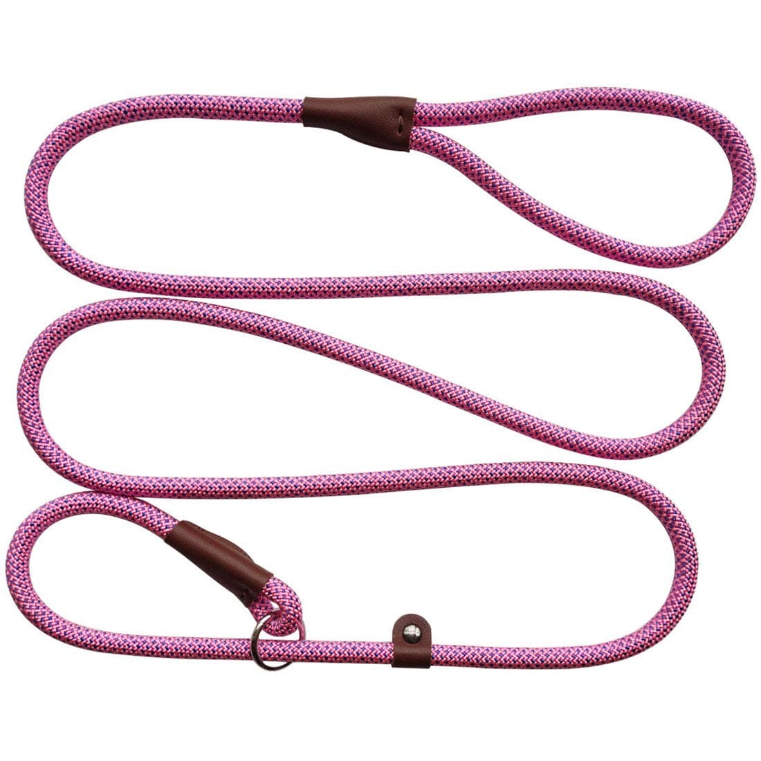 BTINESFUL 7ft Slip Lead Dog Leash, 1/4" Nylon Rope Dog Training Leash for Small Medium Dogs No-Pull Walking, Behavior Training, 14+ Colors