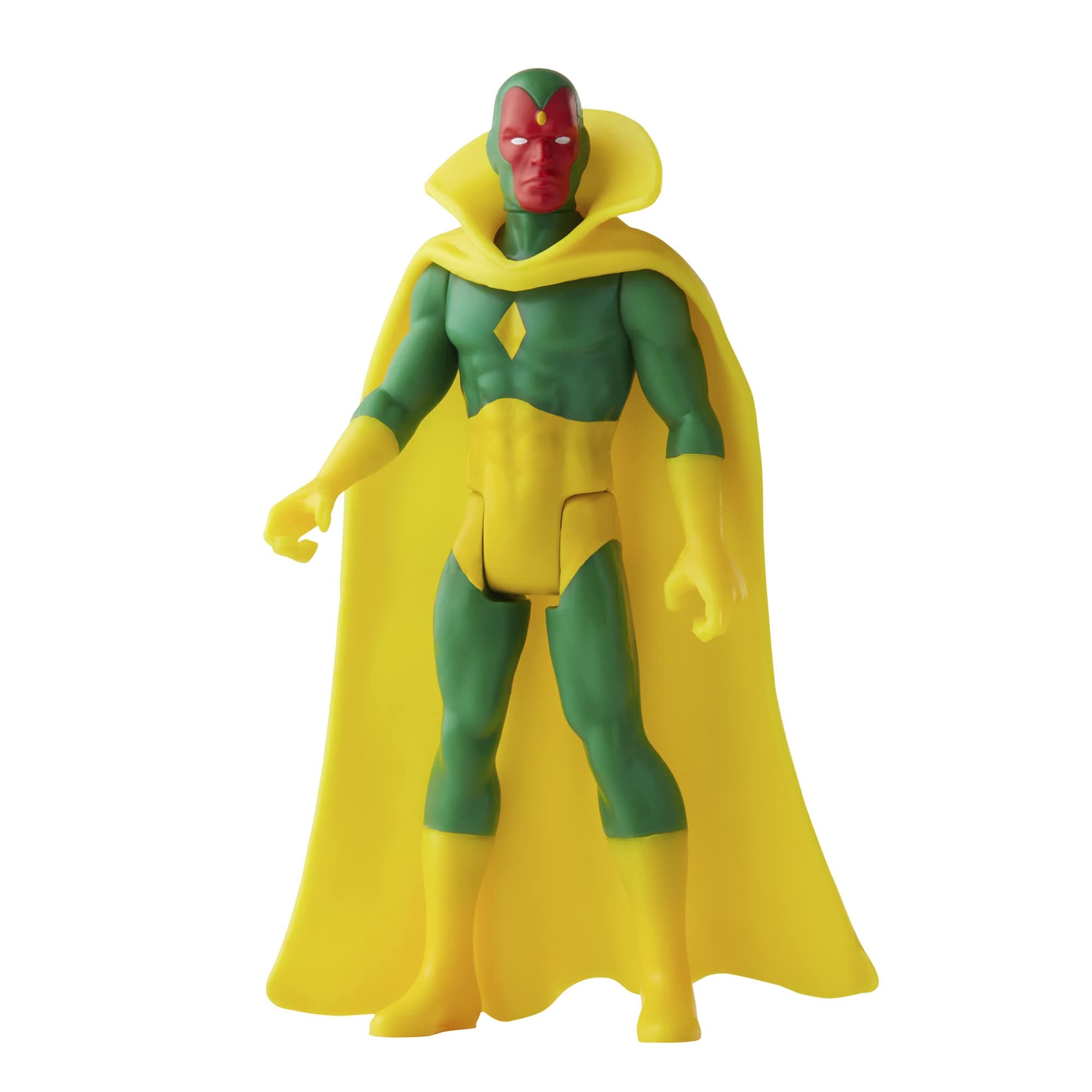 Marvel Hasbro Legends 3.75-inch Retro 375 Collection Vision Action Figure Toy, Yellow