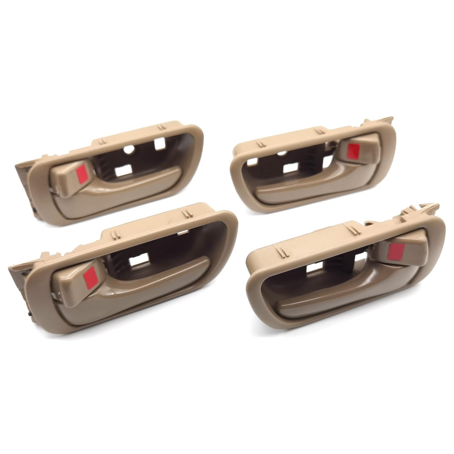 Lcyolada 4Pcs Beige Interior Inside Door Handles Compatible with Toyota Camry 2002 2003 2004 2005 2006, Front/Rear Driver & Passenger Side Inner Door Handle
