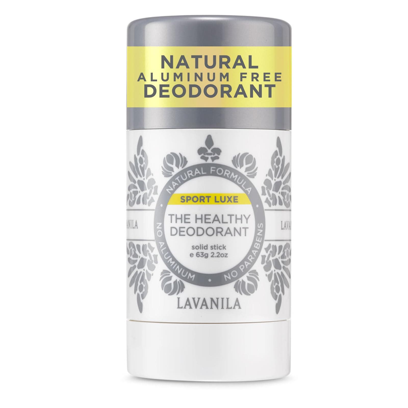 Lavanila Sport Luxe Aluminum Free Deodorant, 2oz - Triple Odor Protection, Fresh Scent - Solid Stick Deodorant for Men & Women, Vegan