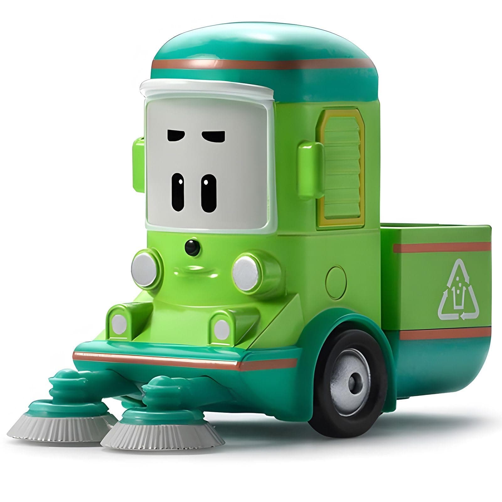 Cleany DIE-CAST Metal Toy Cars, Broomstown Sweeper Truck Toys, Mini Model Vehicle Party Birthday Gifts for Toddlers Age 1-5 Boys Girls