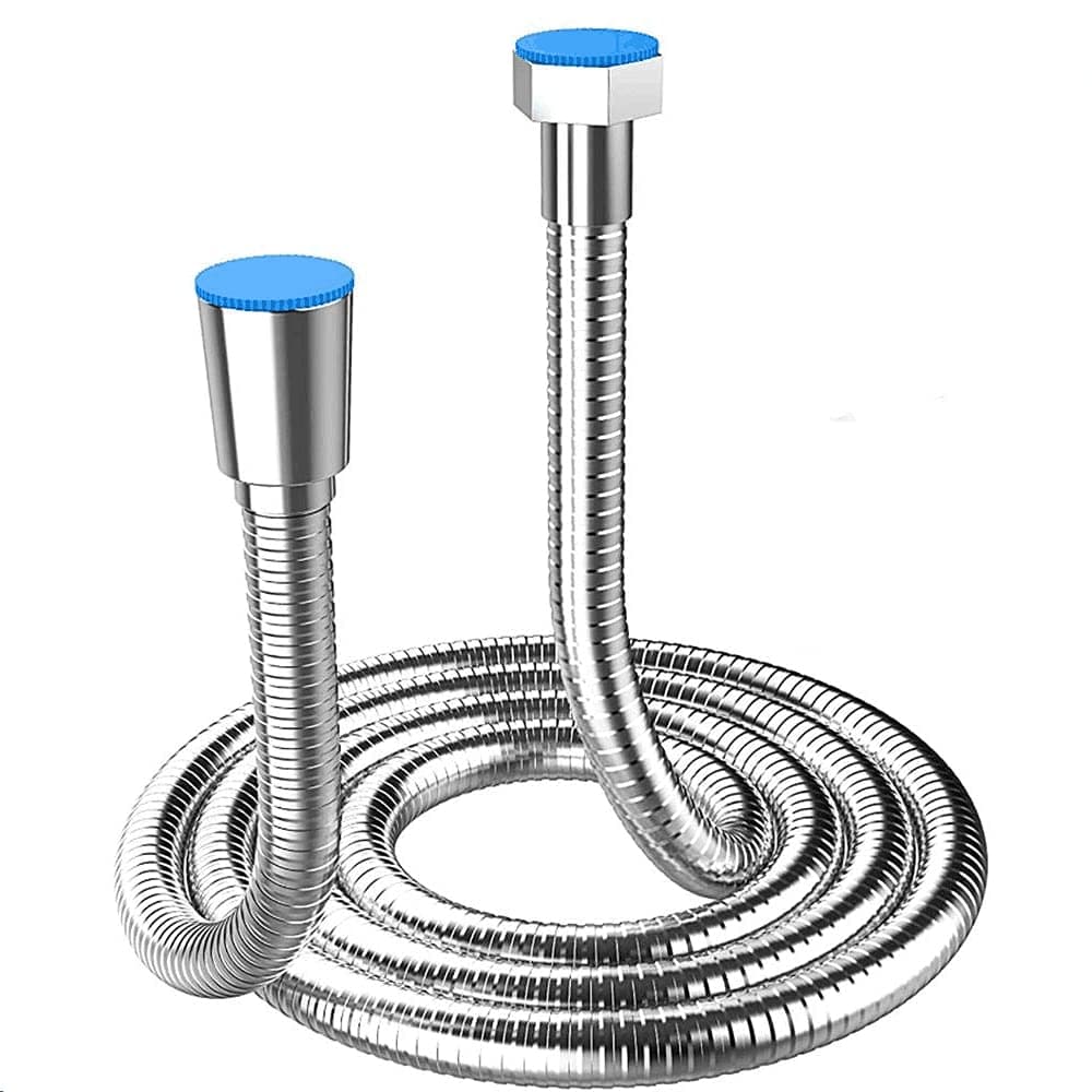 Shower Hose 4M / 5M Stainless Steel Extra Long Shower Head Hose, with Solid Brass Connector, Anti-Kink and Tangle Free. (6M)