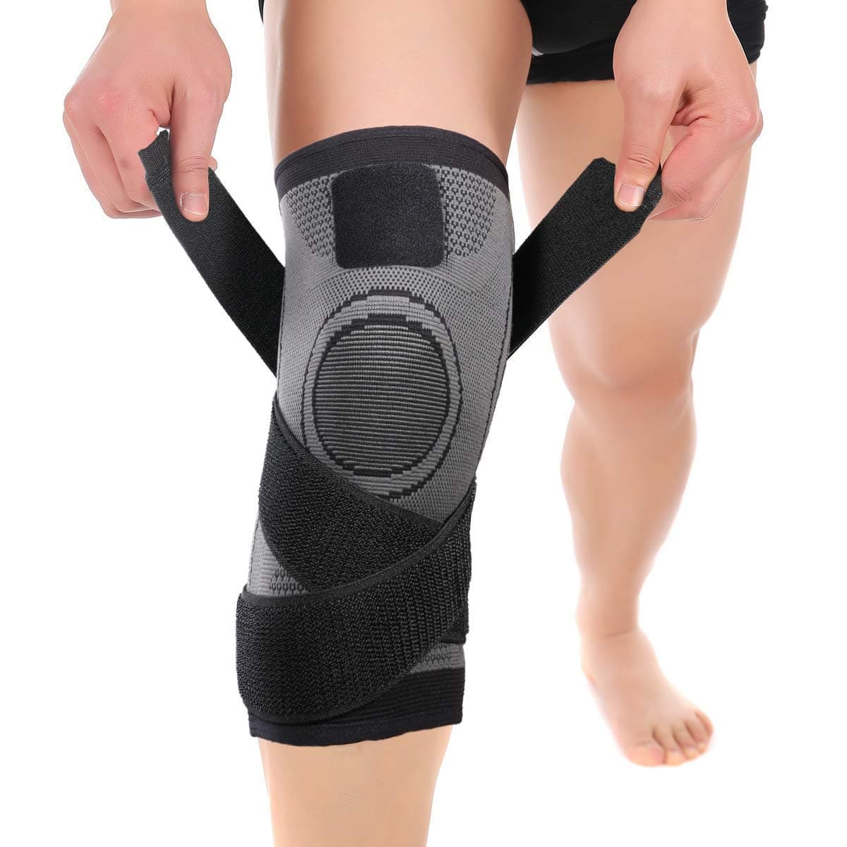 Knee Sleeve, Knee Pads Compression Fit Support -for Joint Pain and Arthritis Relief, Improved Circulation Compression - Wear Anywhere - Single (S, Black)