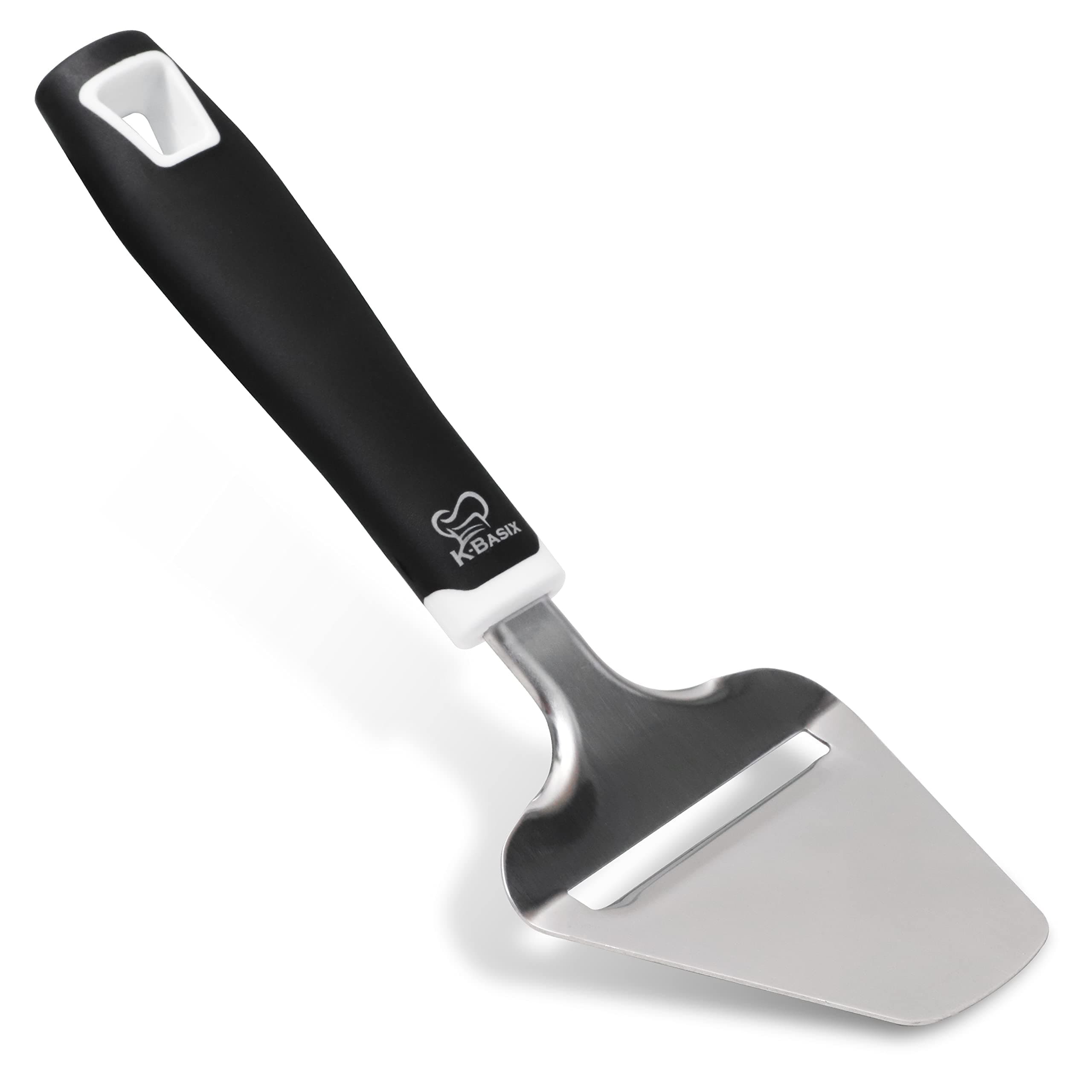 Cheese Slicer for Block Cheese Stainless Steel,8.2 Inch Soft Rubber Handle and Comfortable Grip, Heavy Duty Cheese Plane Slicer for Hard Cheddar, Cheese Shaver & Cheese Cutter