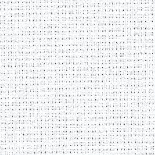 Zweigart White (100) 14 Count Half Metre Aida Measuring 110cm x 50cm (43 x 19 Inches)