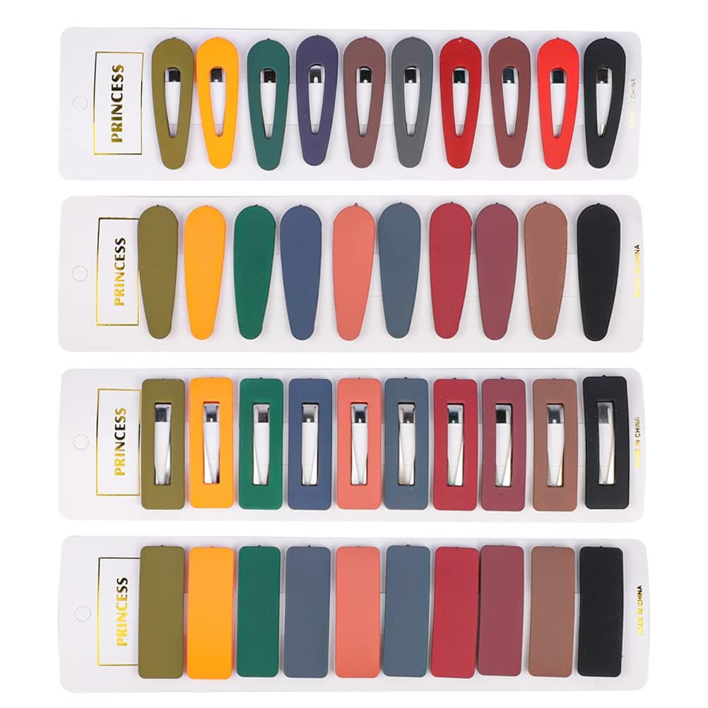 40 Pcs Snap Hair Clips for Kid, Metal Snap Hair Barrettes for Girls,Snap Clips for Hair Accessories Hair Pins