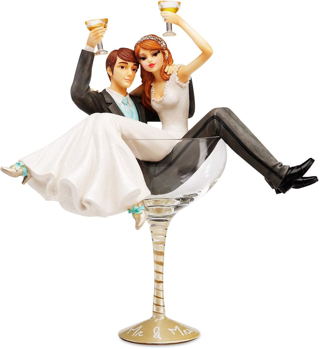 Hiccup by H2Z 11-Inch Mr. and Mrs. Wedding Couple Shot Glass