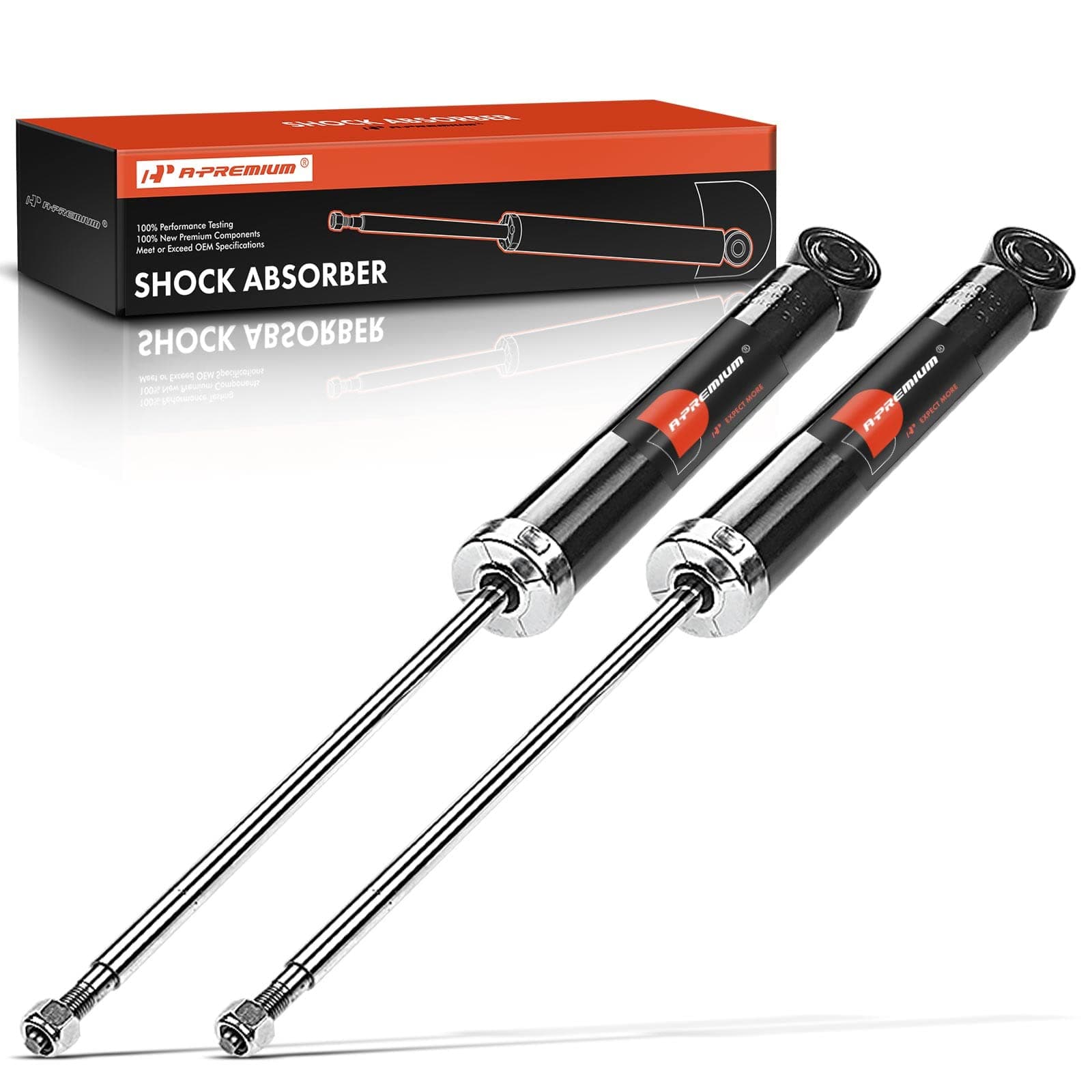 A-Premium Rear Shock Absorber Compatible with Volkswagen Jetta 2005-2014, Passat/GTI 2006-2014, Golf 2010-2014, CC 2009-2017, R32, Rabbit & Audi A3/A3 Quattro 2006-2013