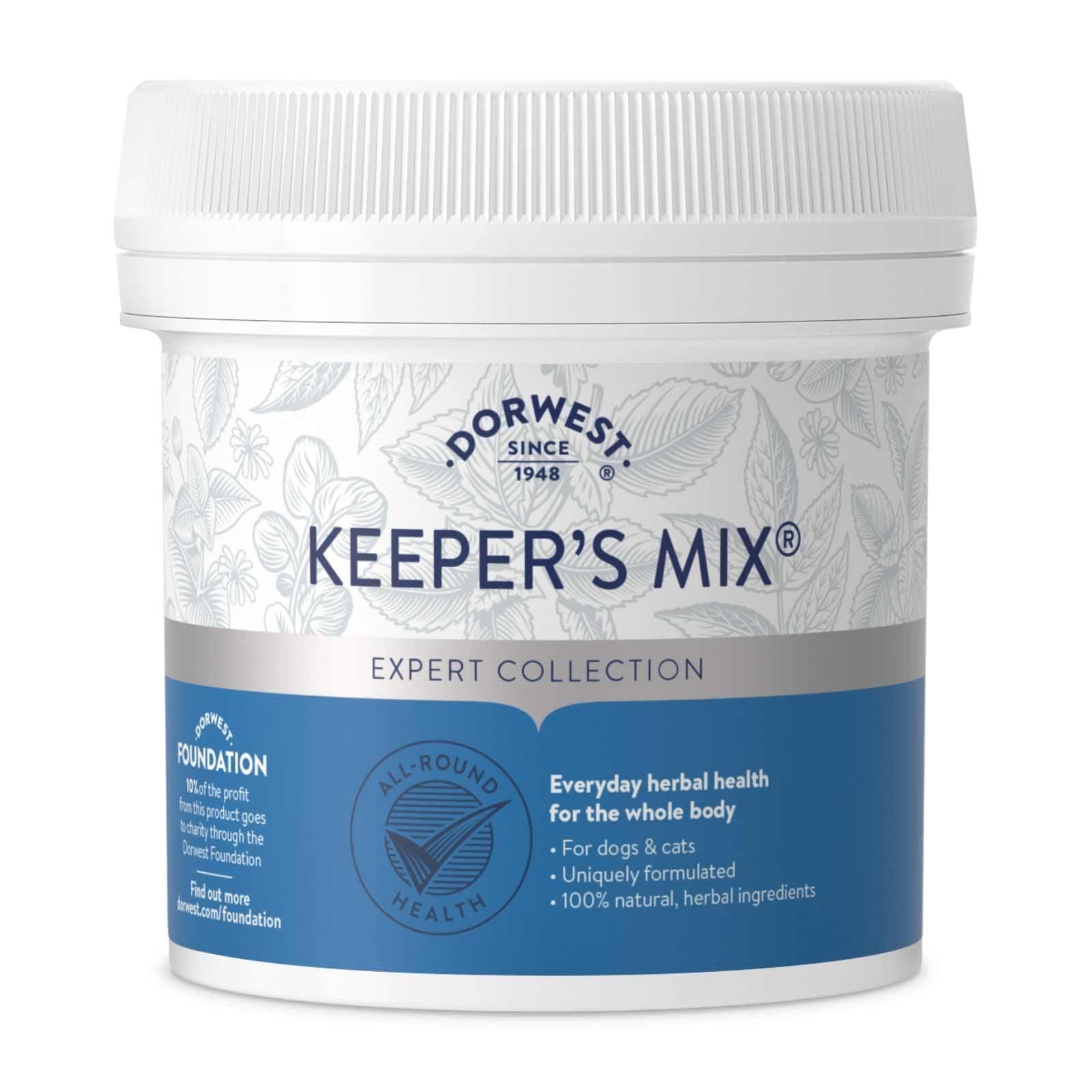 Dorwest Keeperâs Mix, 250g, Herbal Health Supplement for Dogs and Cats, Natural Herbs, Vitamins, and Minerals. 100% natural pure herbs