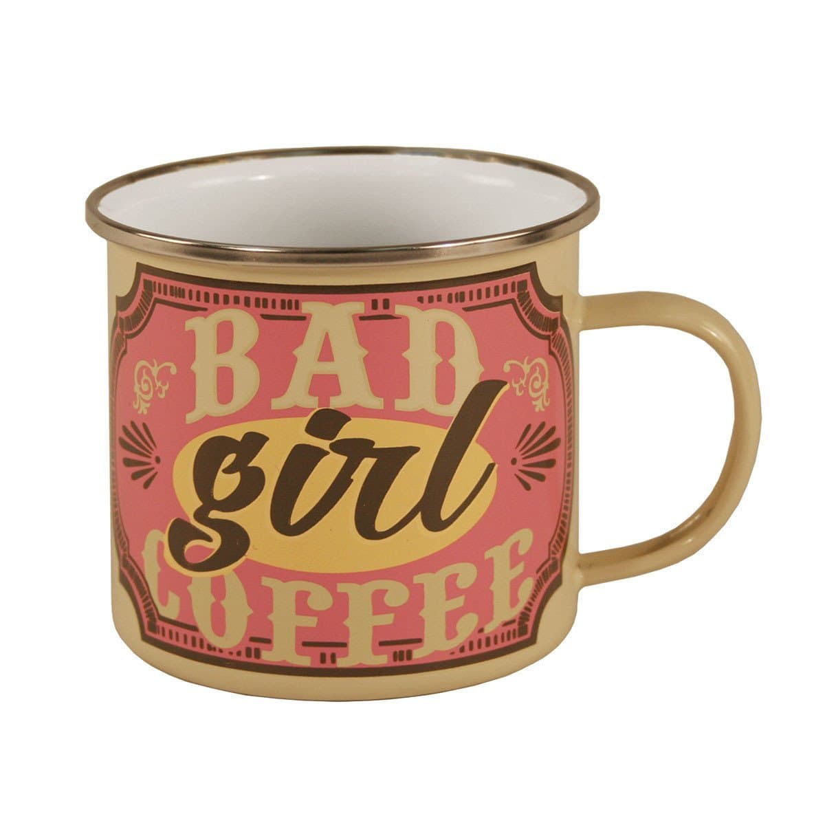 Trixie & Milo Enamel Coffee Mug (Bad Girl)