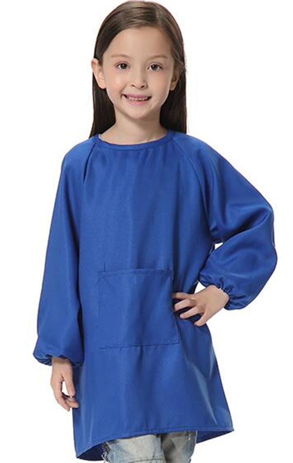 ER Shop Children Korean Polyester Anti Dressing Gowns Overalls, Children's Apron Children Suit Wholesale Custom Painting Children Clothing Aprons (Height(1.2M-1.4M), Style-1)