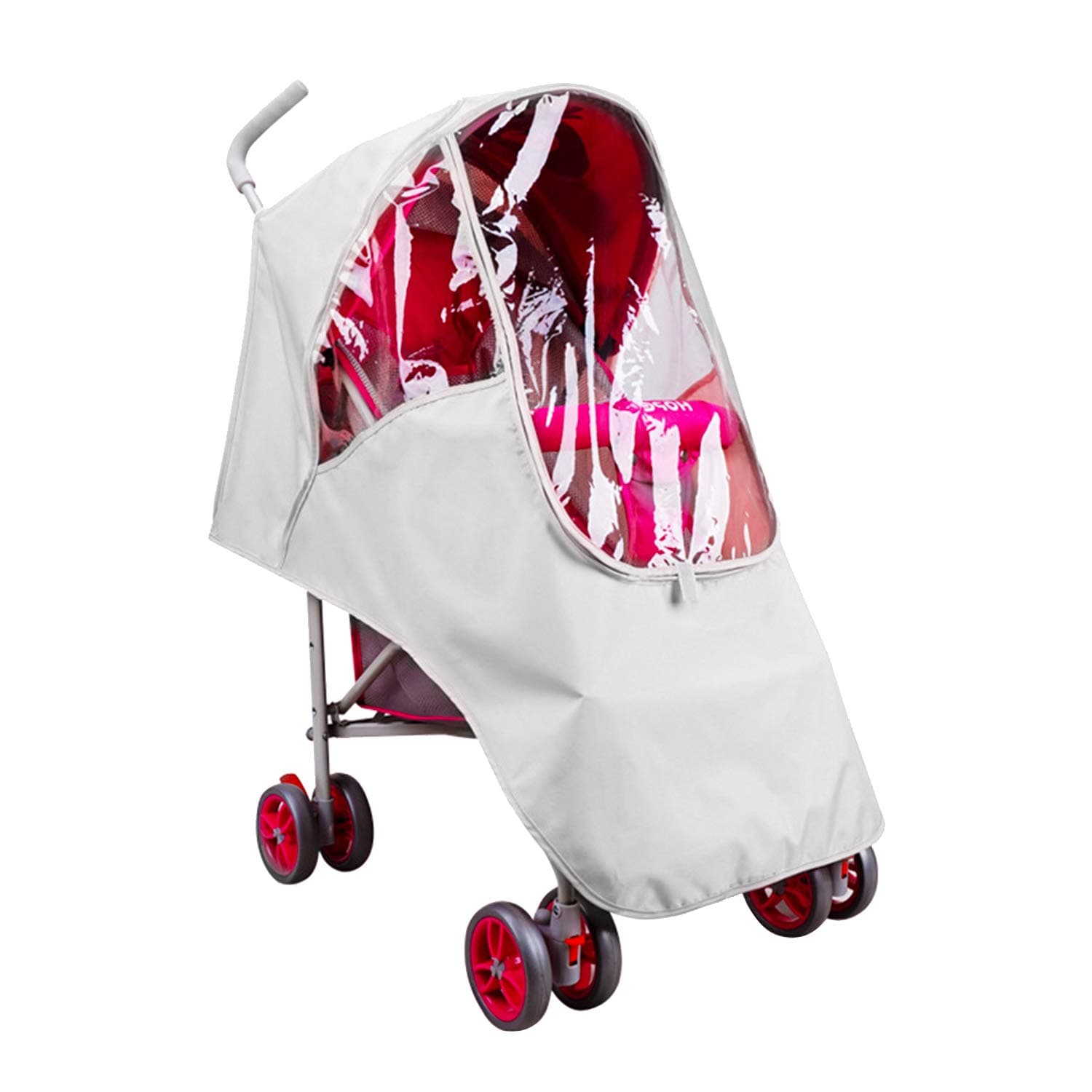 Stroller Rain Cover & Weather Shield with Air Holes, Protection Against Mosquitos Travel Umbrella Cover for Pram, Outdoor Use