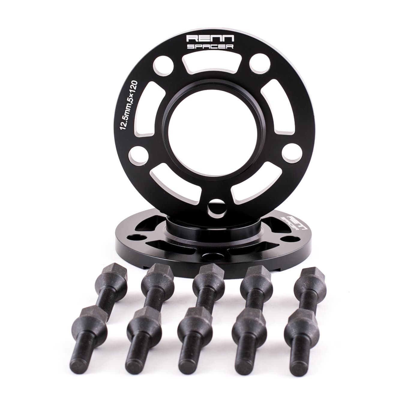 Compatible BMW 12MM Wheel Spacers with extended Lugs 3 Series 5 Series 6 Series E46 E90 E92 E63 E64