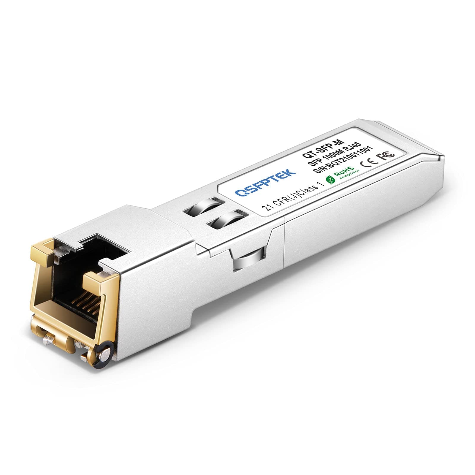 1000BASE-T RJ45 Copper SFP Transceiver, Gigabit SFP-T Module for Cisco, Ubiquiti, Netgear, D-Link, Supermicro, TP-Link Switches, up to 100m