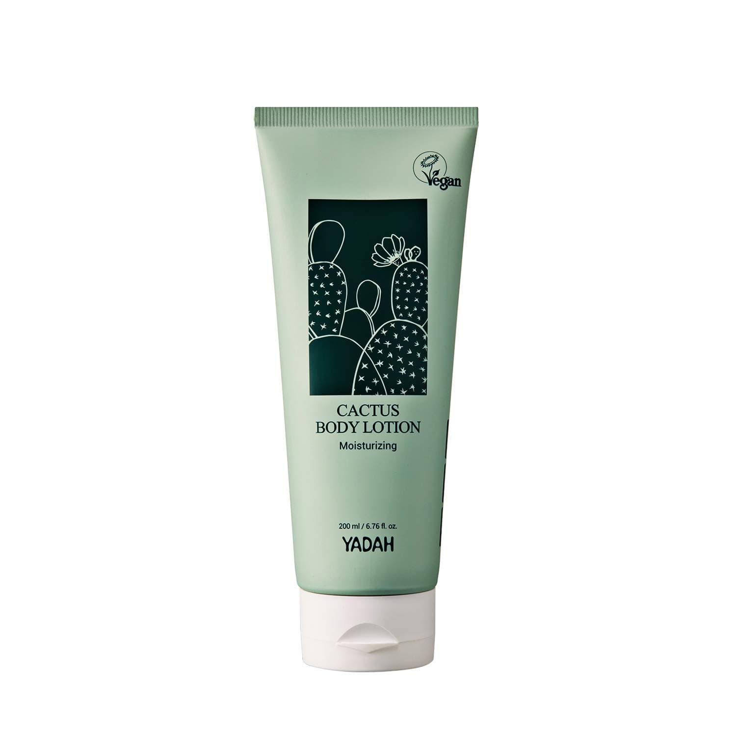 YADAH Cactus Body Lotion 6.76fl.oz. β 69.58% of Cactus instead of Water, Vegan Paraben Free Non Sticky Moisturizing Emulsion for Dry Sensitive Skin
