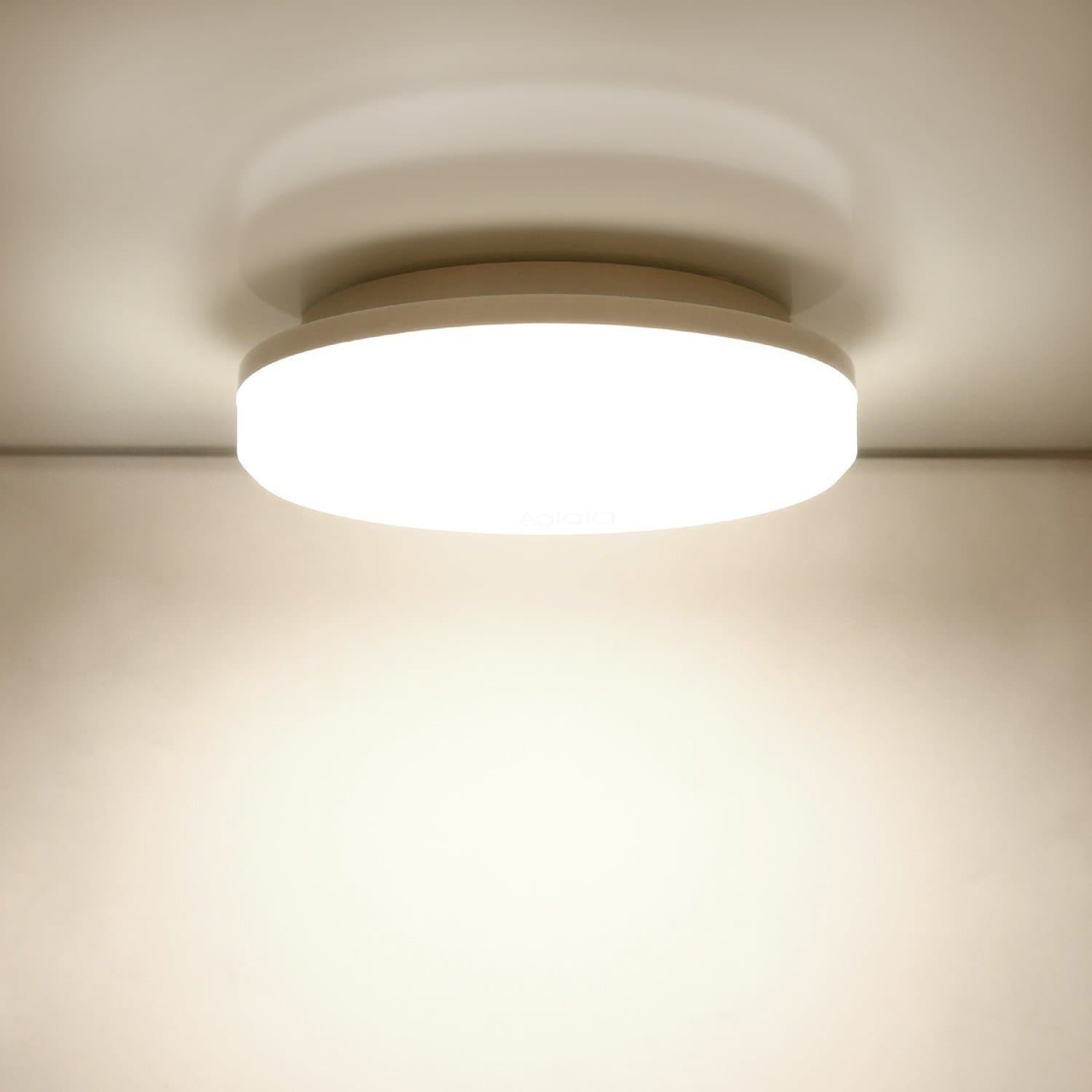 Aglaia LED Flush Mount Ceiling Light, 12-Inch 24W, 3000k Warm White, 2000 Lumens Flush Light for Bedroom, Living Room, Office