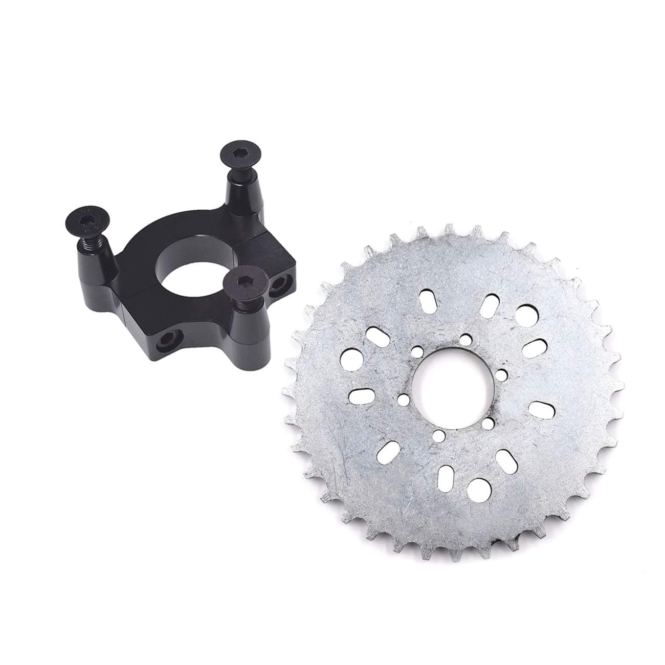 415 Chain Sprocket 1.5" 38T Black CNC Adapter Motorized Bicycle 50cc 60cc 80cc