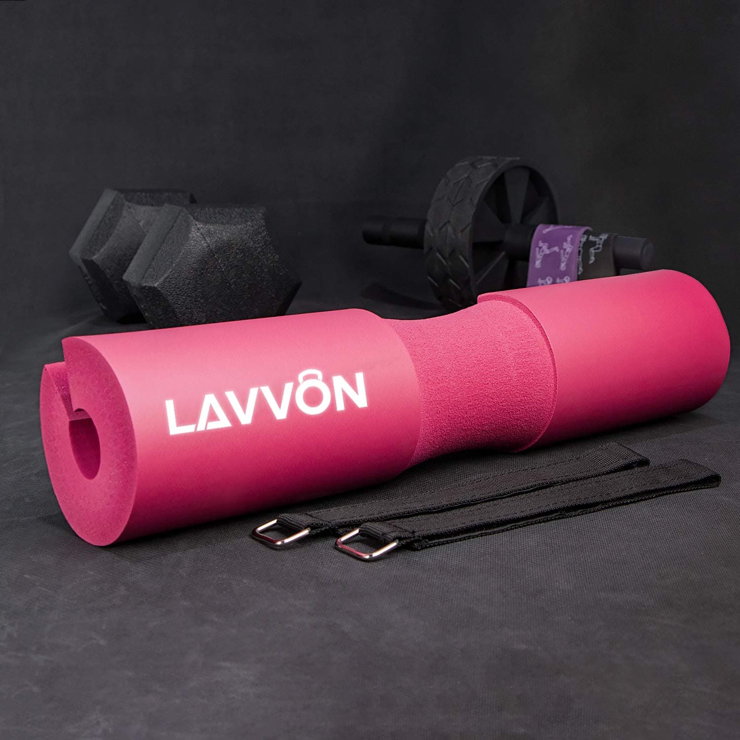 Squat Pad - Foam Barbell Pad for Squats Cushion, Lunges & Bar Padding for Hip Thrusts - Standard Weight Bar Pad - Provides Cushion to Neck and Shoulders While Training