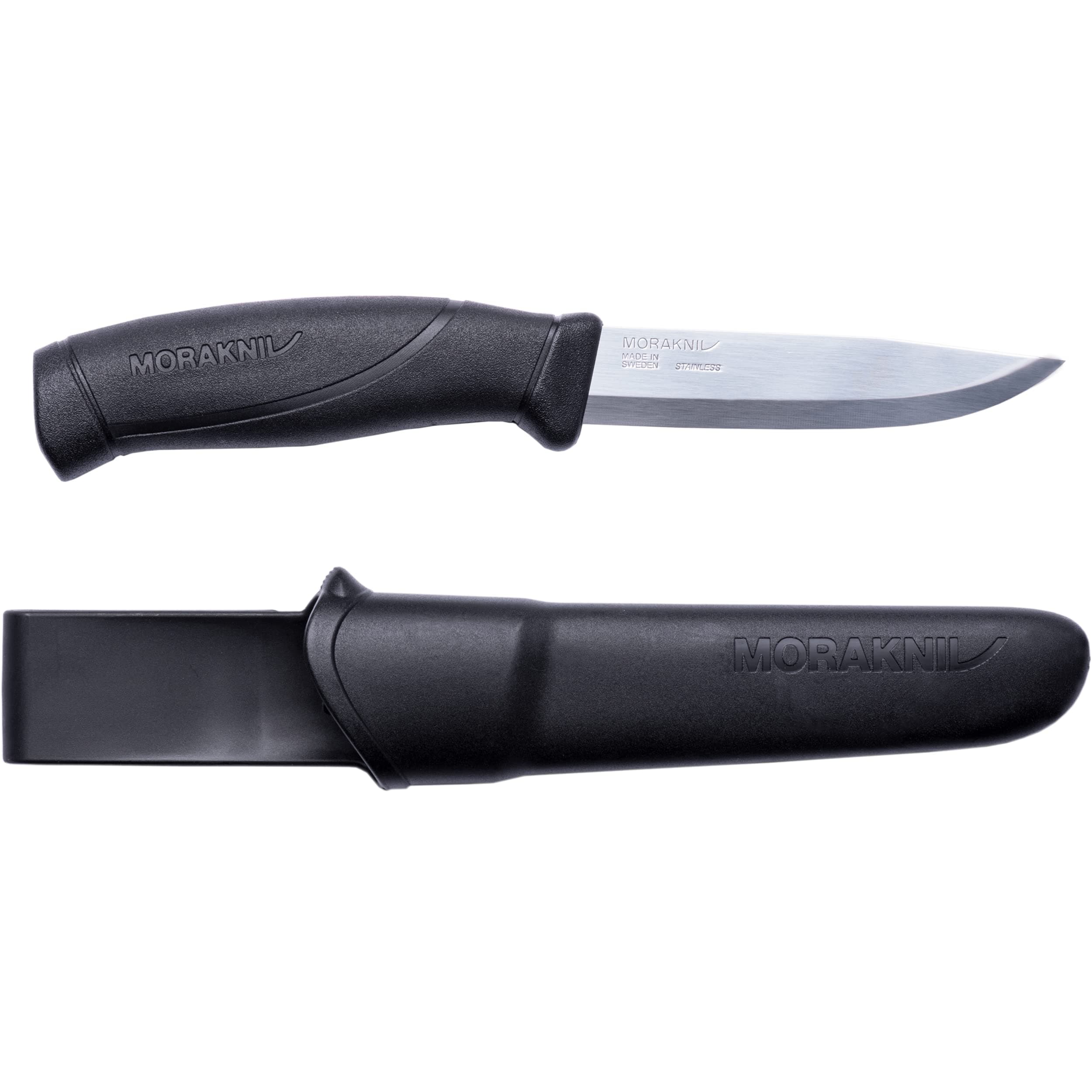Morakniv Companion Fixed Blade Outdoor Knife with Sandvik Stainless Steel Blade, 4.1-Inch