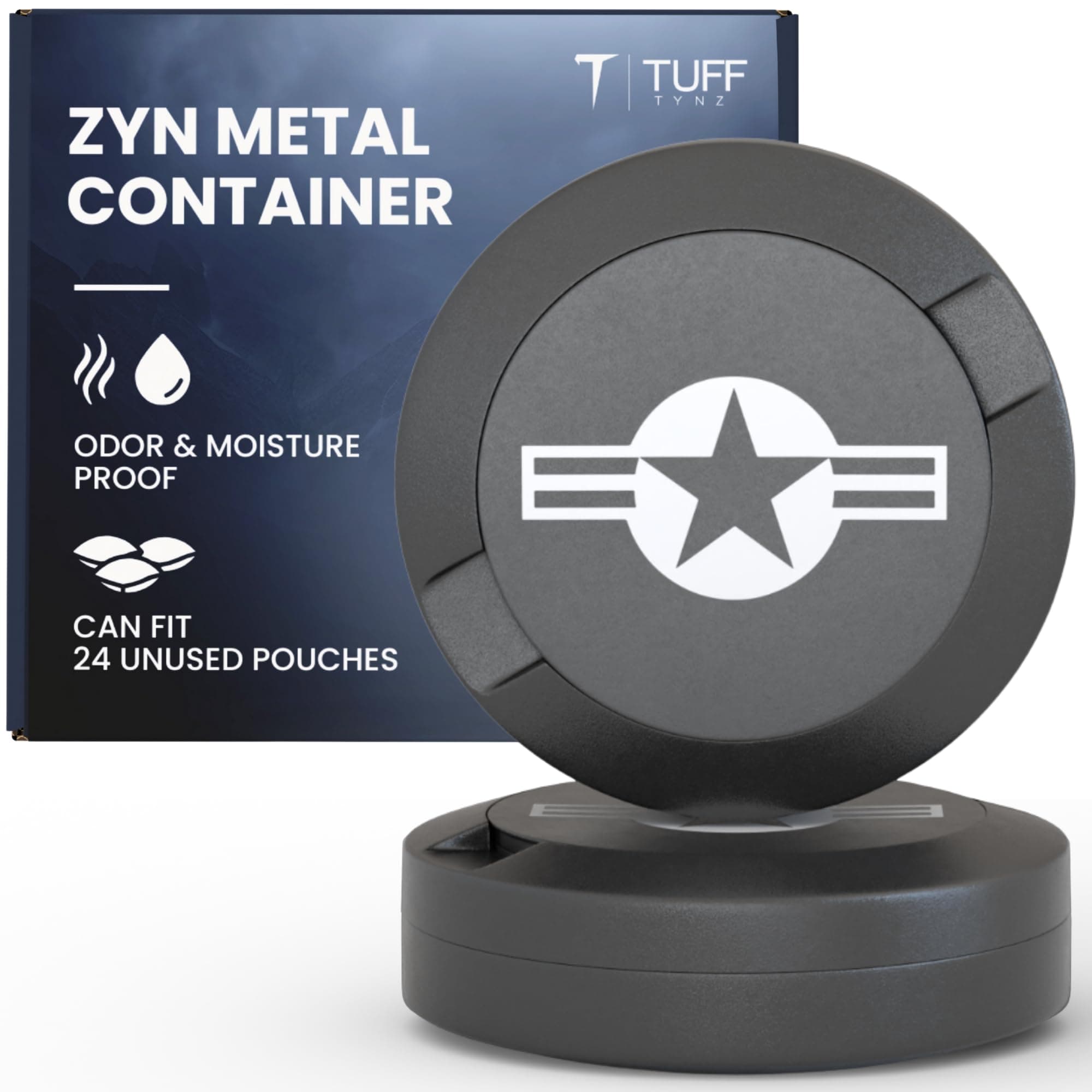 Premium Zyn Metal Can | Zyn Holder | Metal Zyn Container | Moisture & Odor Proof Container | Aluminum Zyn Can & Organizer | Dip Can | Zyn Tin | Zyn Gifts for Men | The Zyn Bin