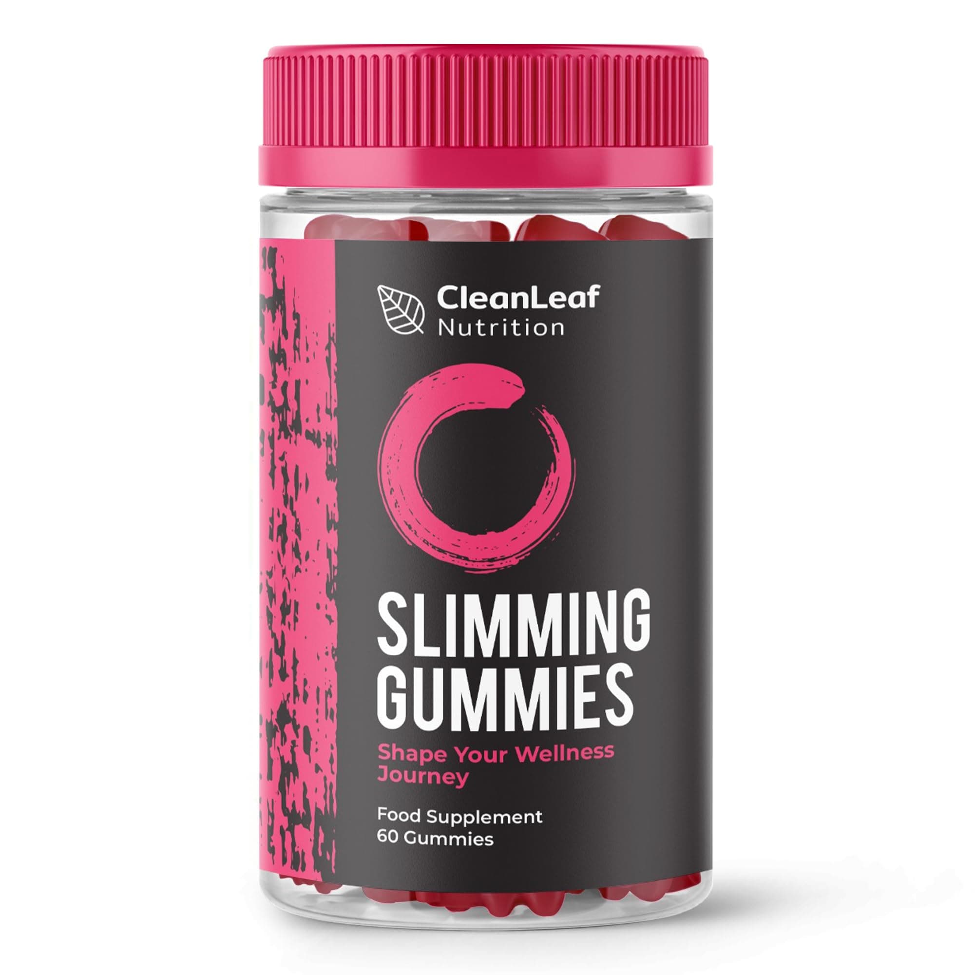 Slimming Gummies – Healthy Keto Snacks – No Added Sugars – Strawberry Flavour – Vegan and Gluten Free - 60 Gummies
