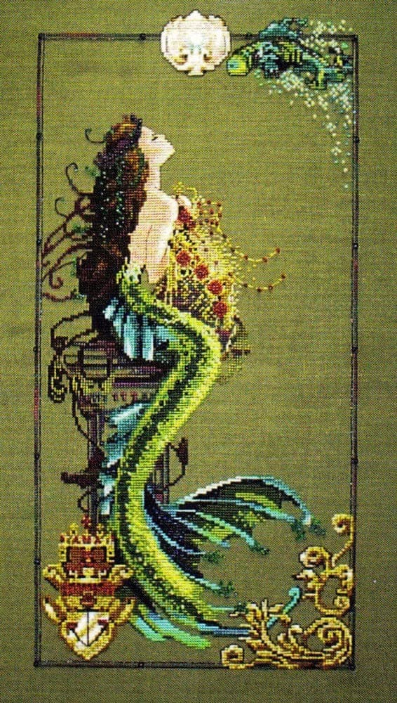 Mirabilia Cross Stitch Pattern Nora Corbett MERMAID OF ATLANTIS