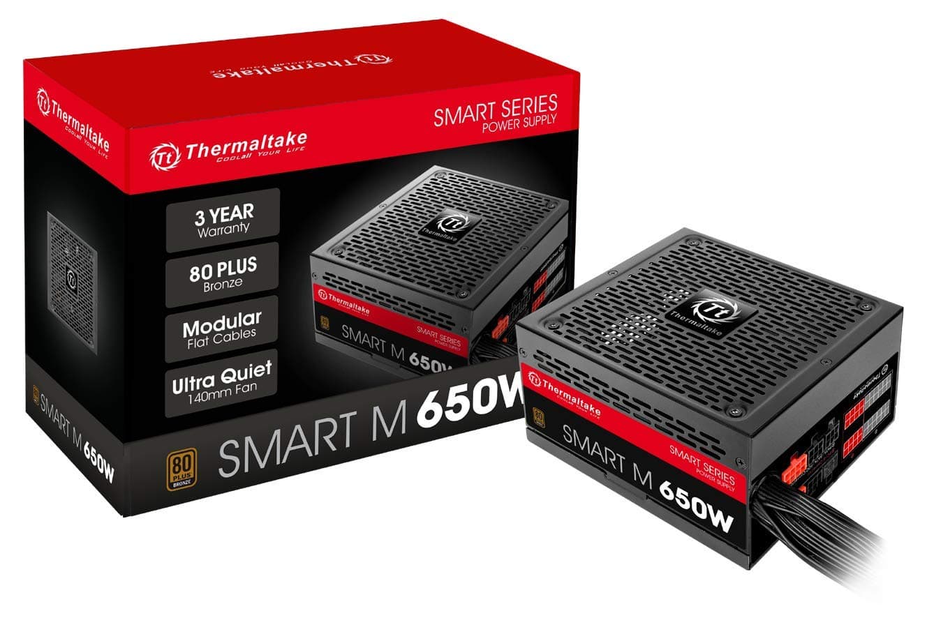 Thermaltake SMART Series SP-650M 650W ATX 12V V2.3 & EPS 12V SLI Ready CrossFire Ready 80 PLUS BRONZE Certified Modular Active PFC Power Supply