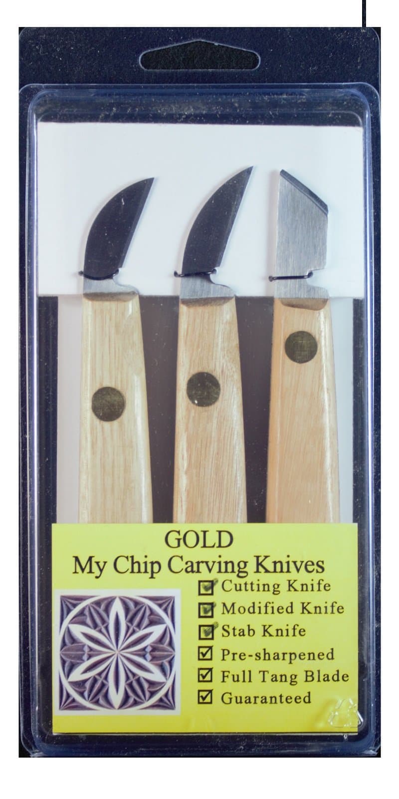 My Chip Carving Gold Edition Knives (3-knife Set)