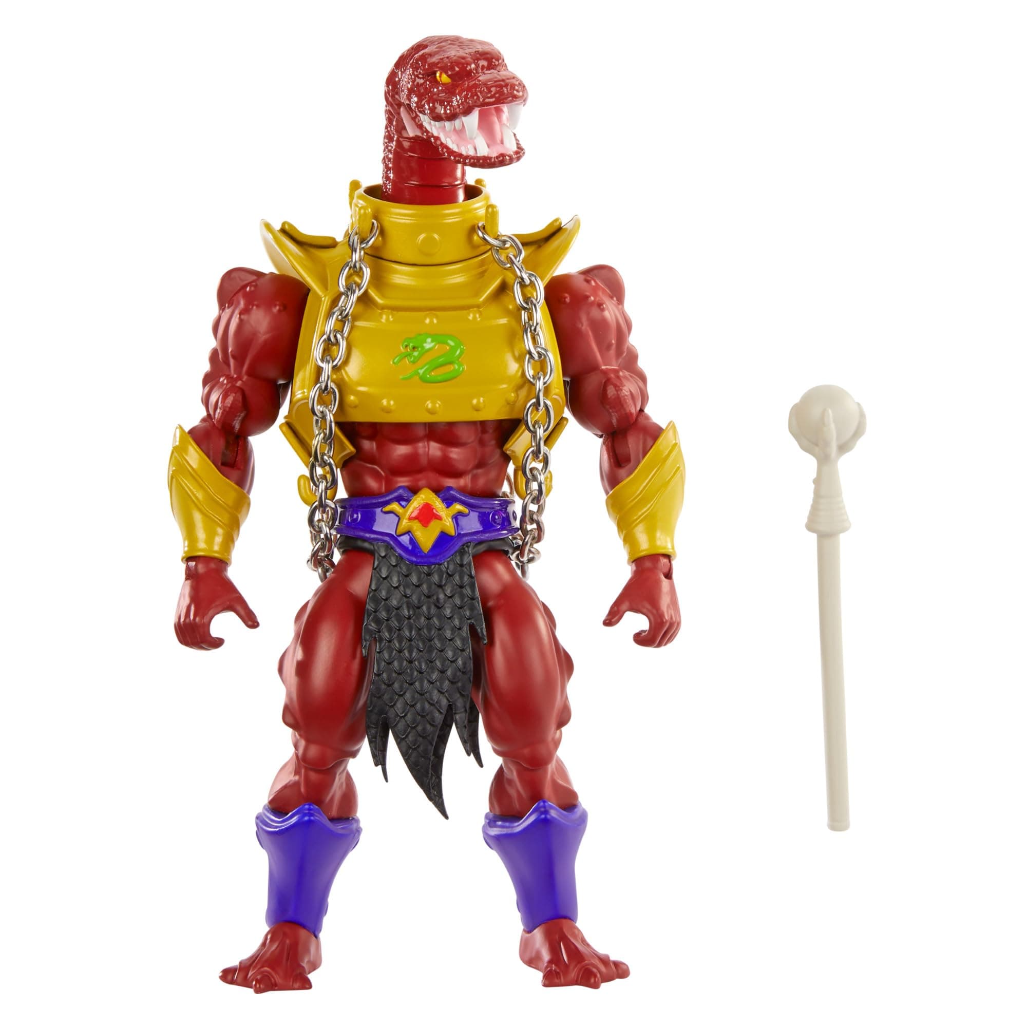Masters of the Universe Origins Action Figure Vypor Collectible, 5.5 Inch MOTU Villain Snake Men Toy with 16 Posable Joints & Accessories, HYD42