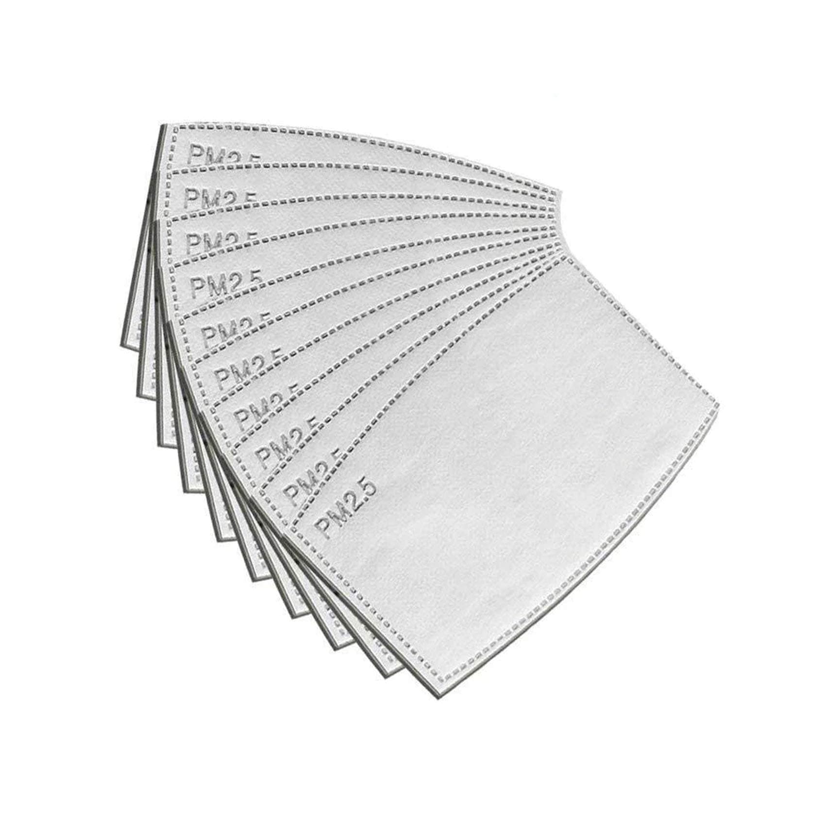 PM2.5 Replaceable Filters, 5 Activated Carbon Filter Layers Breathing Insert Paper for Face Cover, Anti Haze Anti Fogging Health Protection Filter Slot for Mouth Shield Insided (20 Pcs)