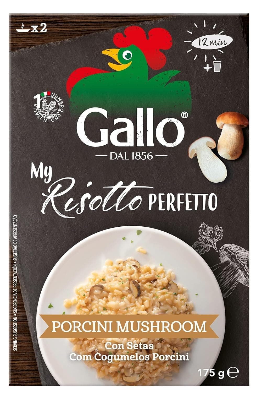 Gallo DAL 1856 Risotto Pronto Porcini Mushroom - 175 gm