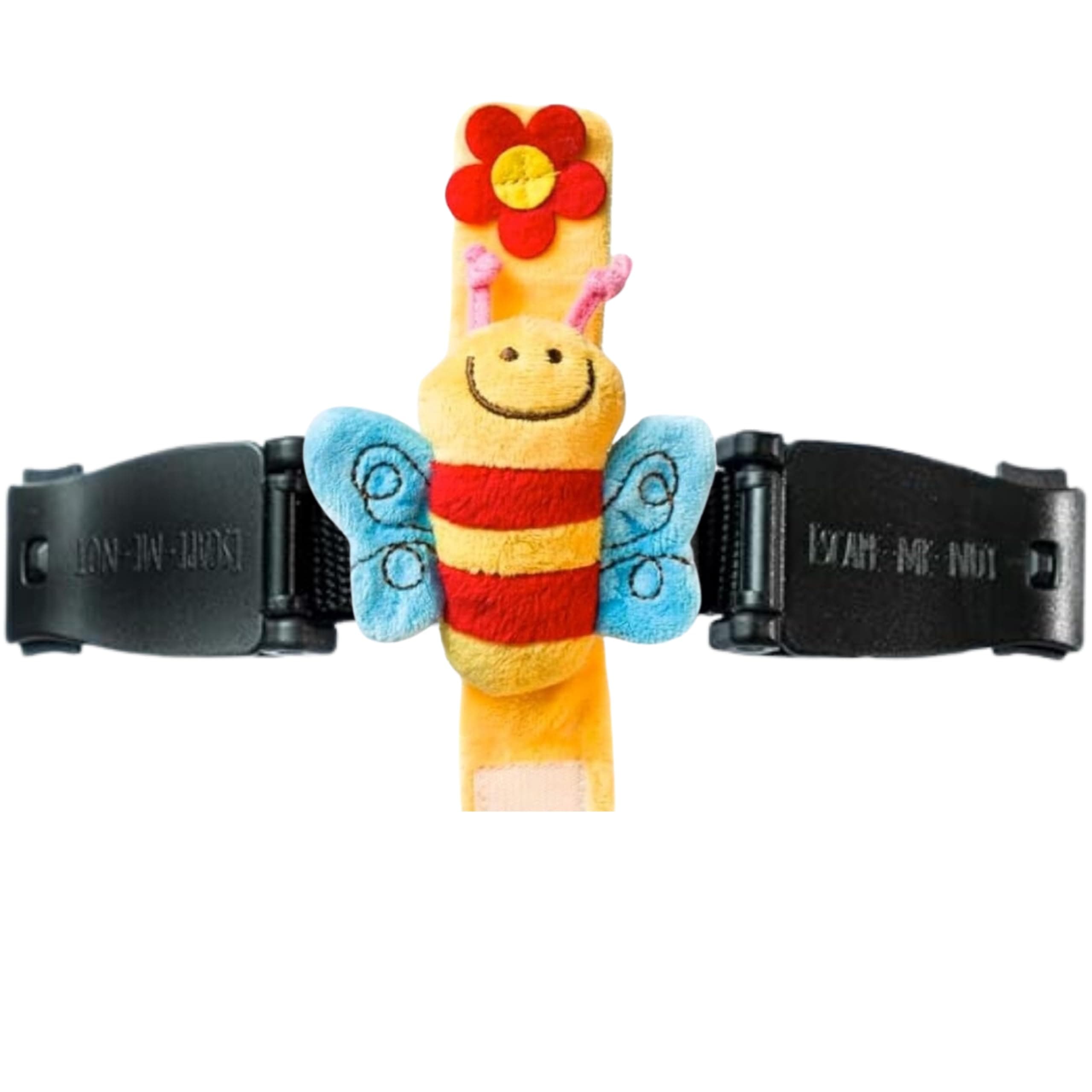 Anti Escape System Chest Clip Buggy Pushchair Car Seat Houdini Safety Strap to Stop Your Little escapees Taking Their arms Out of The Harness with Escape-me-not. Safer Journeys-Less Stress