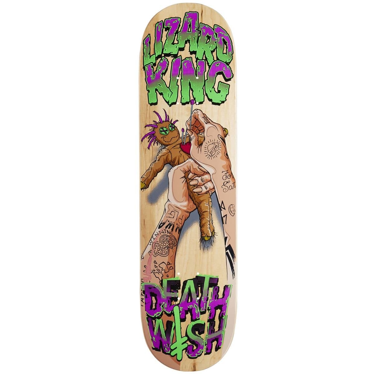 Deathwish Lizard King Voodoo Skateboard Deck - 8.25"
