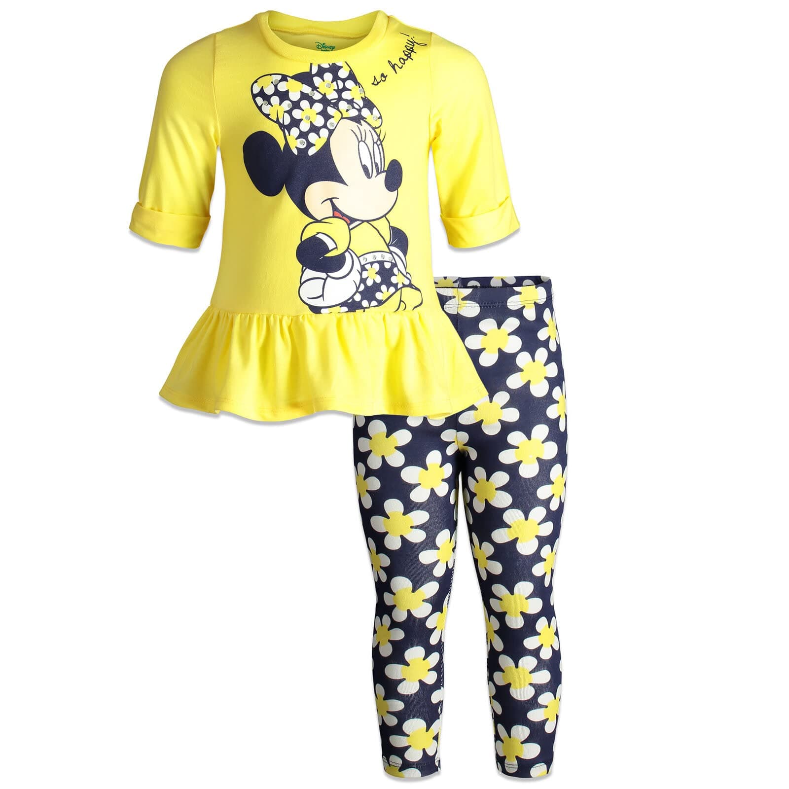 Minnie Mouse T-Shirt and Leggings Outfit Set Infant to Big Kid Sizes (12 Months - 14-16)