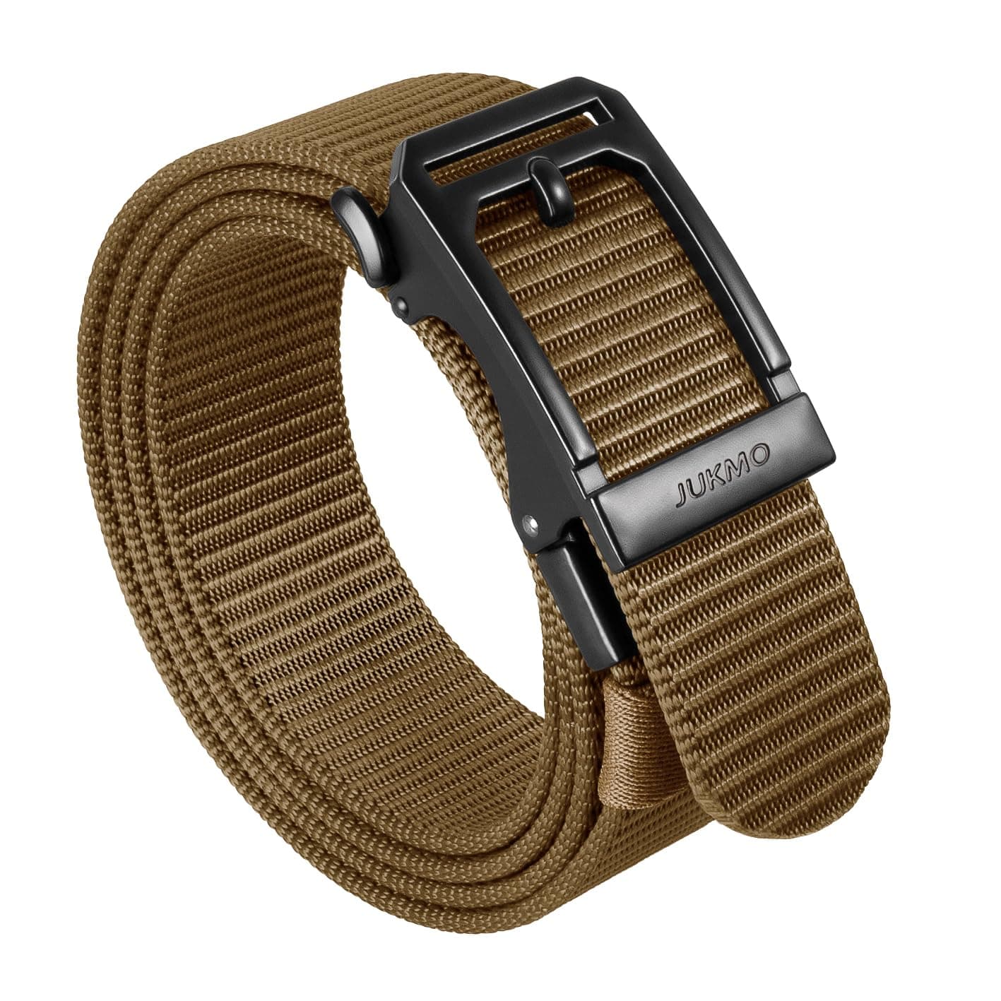 Men's Ratchet Tactical Belt, 1.5 Inch Nylon Web Work Belt with Automatic Slide Buckle