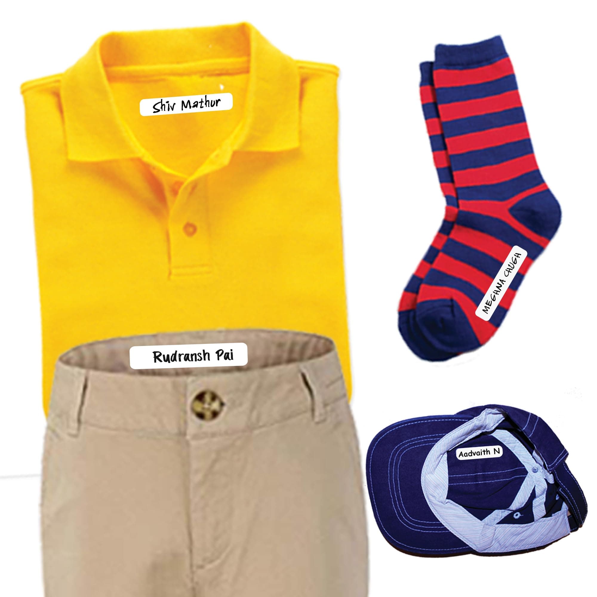 Insta Labels Iron on Name Labels for Clothing | Easy to use Writeable Name Sticker for Clothes | Durable Customized Clothing Labels | Fabric Stickers for Clothes | Personalized Cloth Sticker